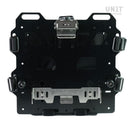 BMW R nineT 1200 Urban G/S (niedriger Auspuff) [2017-2023] - Paar Aluminiumplatten mit vorderen Schnellkupplungen aus Hypalon und Schlössern