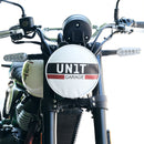 BMW R nineT 1200 Pure [2017-2023] - Scheinwerferabdeckung aus Leder mit Logo