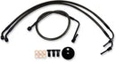 Harley Davidson Flhri [LA CHOPPERS] – Midnight Braided Brake Line Kit