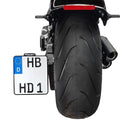 harley-davidson street bob [HEINZ BIKES] – Side-mounted license plate holder with license plate lighting-1