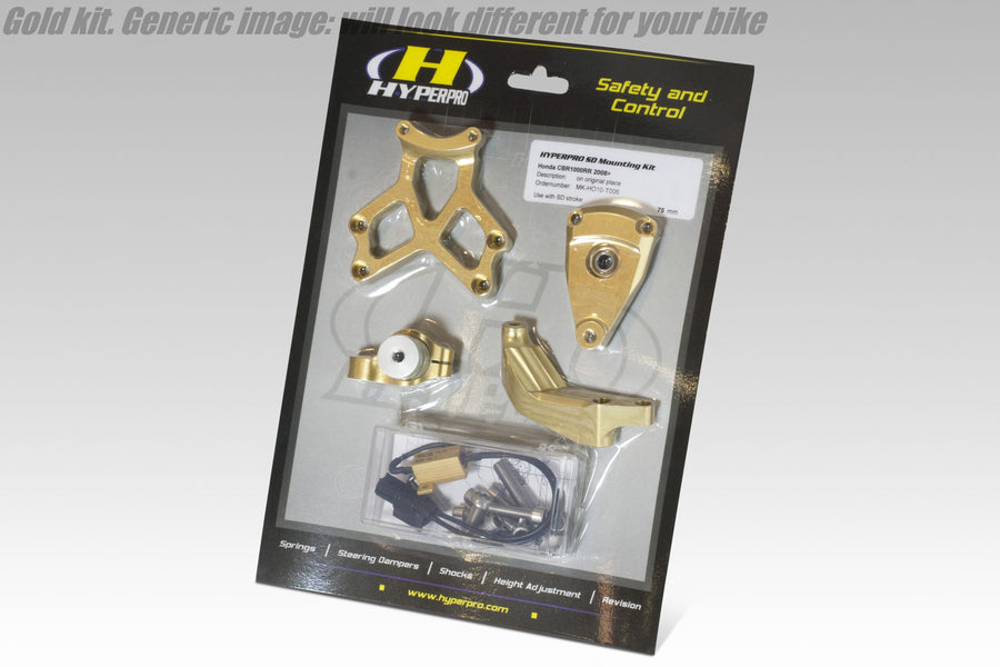Bmw K 1200 GT, K 1200 LT +1 [HYPERPRO] - Steering damper mounting kit, gold (MK-BM12-O001)