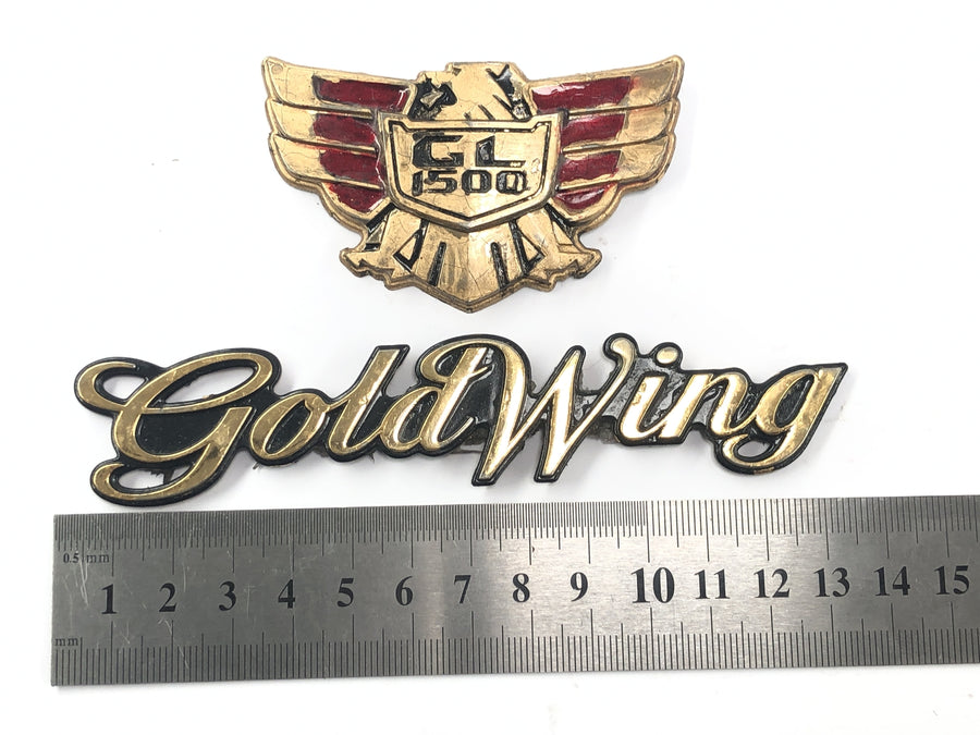 Honda GL 1500 Goldwing SC22 [1993] - emblem lettering GoldWing logo badge set