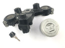 Honda NX 650 Dominator RD02 [1994] - Ignition lock fork bridge at the top with tank lock-2