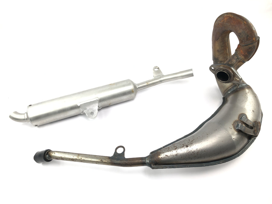 Yamaha DT 125 R DE03 [2000] - Exhaust system Giannelli exhaust manifold rear silencer end pot