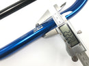 Yamaha DT 125 R DE03 [2000] - Handlebar cross bar aluminum blue reinforced cross brace-2