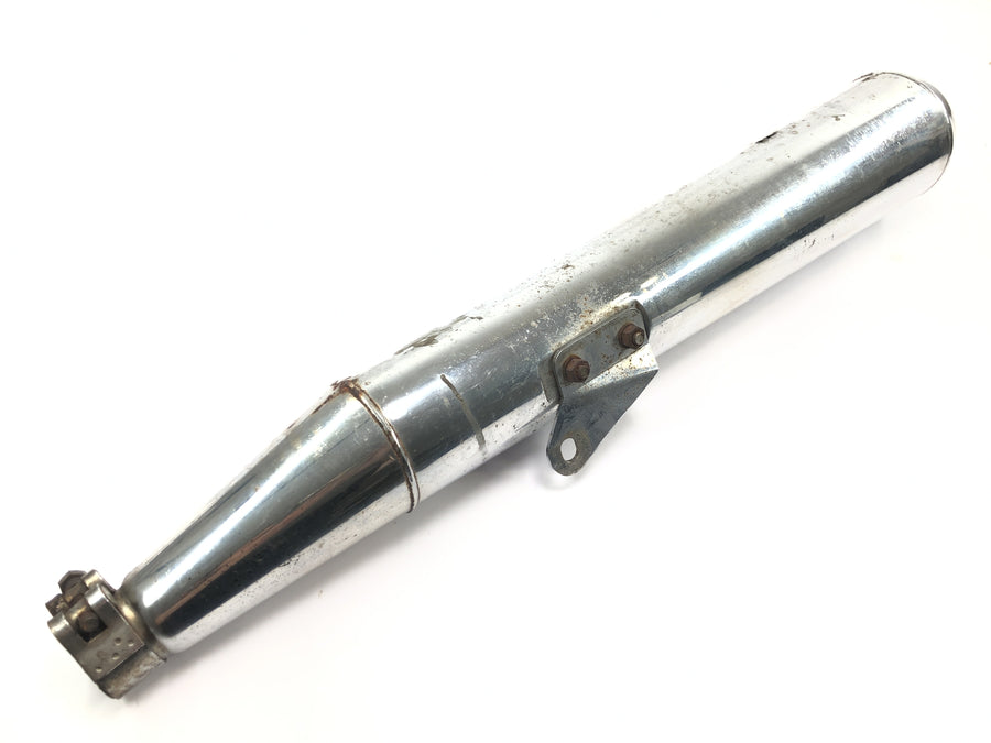 Moto Guzzi V65 Custom [1985] - Exhaust silencer end pot chrome left
