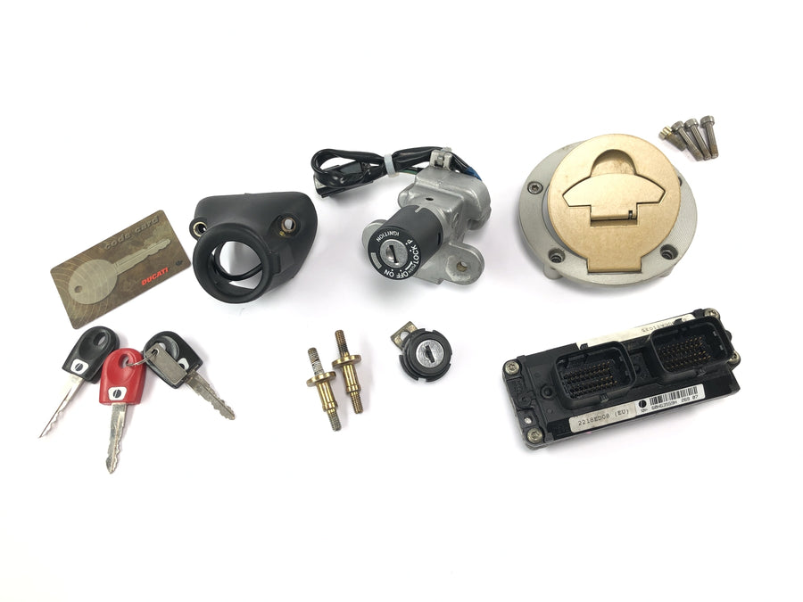 Ducati ST3 S3 [2004] - Lock set with immobilizer ignition lock tank cap ECU control unit key