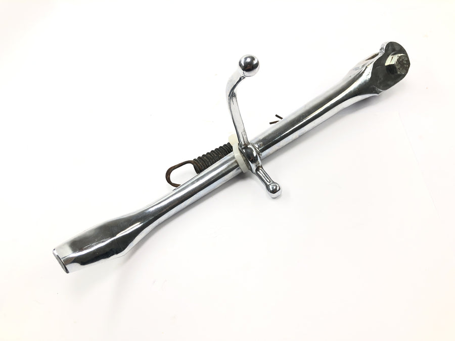 Triumph Speedmaster 900 [2003] - Side stand with spring Stand side support foldable chrome-plated