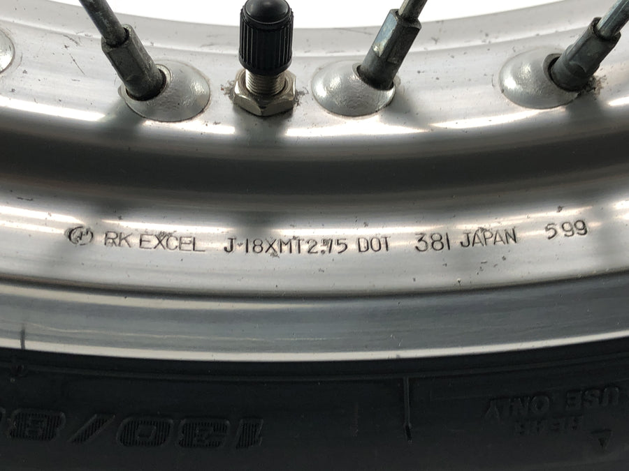 Kawasaki W 650 EJ650A [1999] - rear wheel rear wheel rim spoke wheel 2.75 x 18"