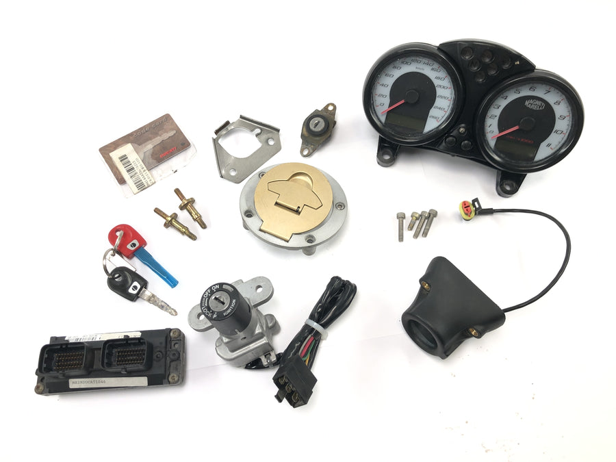 Ducati Monster SR2 800 M4 [2006] - Lock set with immobilizer ignition lock speedometer cockpit