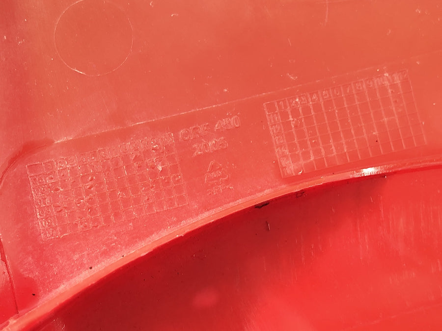 Honda CRF 450 R [2007] - Tank fairing left side panel plastic red