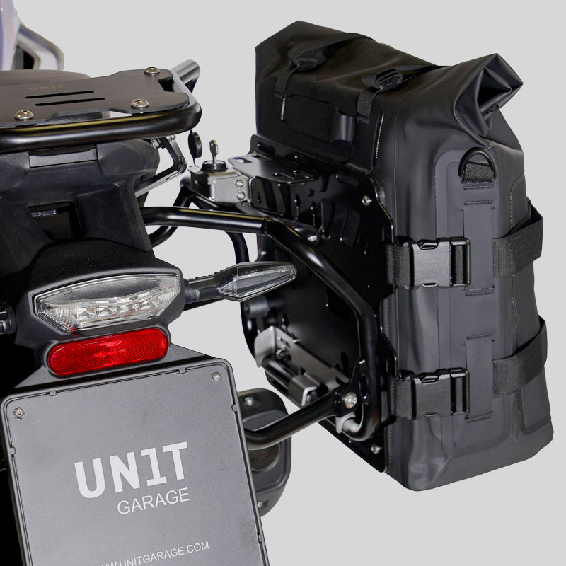 BMW F 450 GS [2026-] - Two Khali side bags TPU 35L - 45L + Pair of aluminum plates + Atlas aluminum saddlebag frame