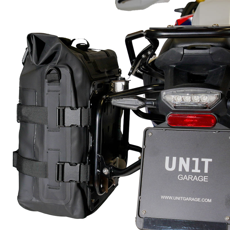 BMW F 450 GS [2026-] - Two Khali side bags TPU 35L - 45L + Pair of aluminum plates + Atlas aluminum saddlebag frame