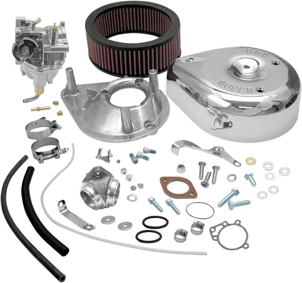 Harley-Davidson FLFB 1200 Electra Glide [1966-1969] - Super E Vergaser-Kit mit Ansaugstutzen – Bild 2