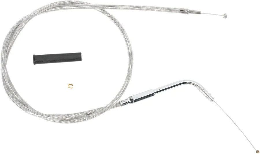 harley davidson fxsts [DRAG SPECIALTIES] - Stainless steel jacketed idle cable