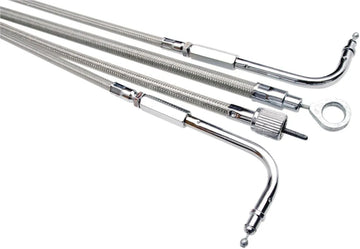 harley davidson fxsb [MOTION PRO] – Armor Coat Braided Stainless Steel Speedometer Cable for Harley-Davidson - 0