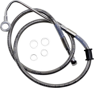 harley davidson flde [DRAG SPECIALTIES] - Extended stainless steel brake line - 0