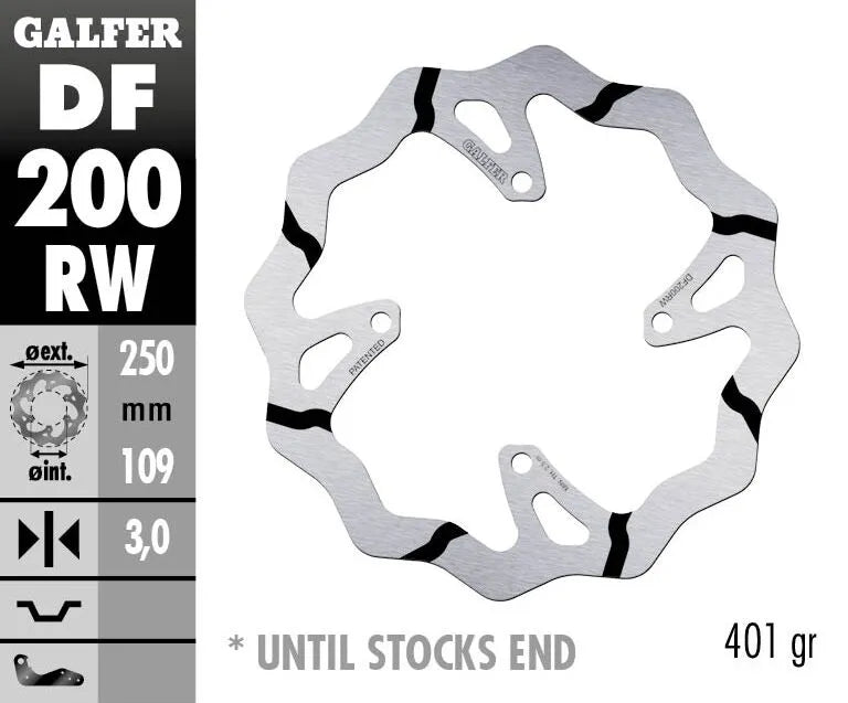 Kawasaki Klx 450 R [2012-2013, 2017-2018, 2019-2024] - BREMSSCHEIBE FIXED WAVE GROOVED OVERSIZE – Bild 2