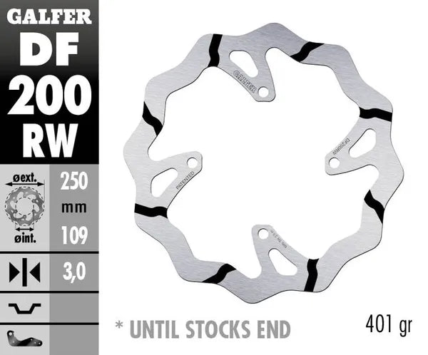 Kawasaki Klx 450 R [2012-2013, 2017-2018, 2019-2024] - BREMSSCHEIBE FIXED WAVE GROOVED OVERSIZE – Bild 4