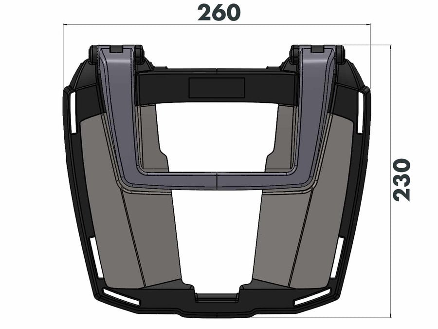 Honda CB 500 X [2019-2023] - Easyrack top case carrier anthracite