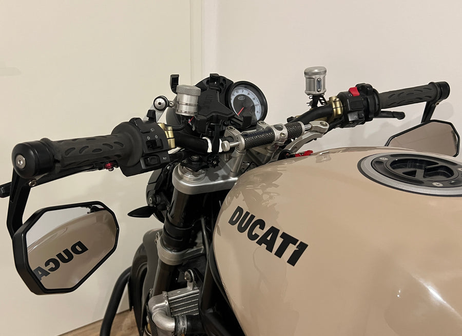 Handlebar end mirrors 2 pieces [E-mark] - BMW R nineT Pure Scrambler side view