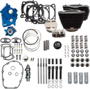 Harley-Davidson FLFBS 1923 Softail Fat Boy 117 [2026] - 129" Power Package Motorleistungs-Kit – Oberfläche: Schwarz, Hervorgehobene Lamellen – Merkmal: Schwarze Stößelstangenrohre – Bild 3