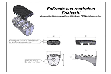 Honda XL 600 V Transalp [1987-1988] - ION footrest – picture 1