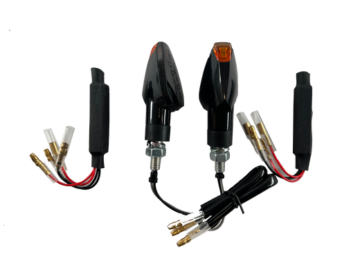2 LED indicators black resistors [E-mark] - Kawasaki KLR 650 250 600 KLX 200 KLA