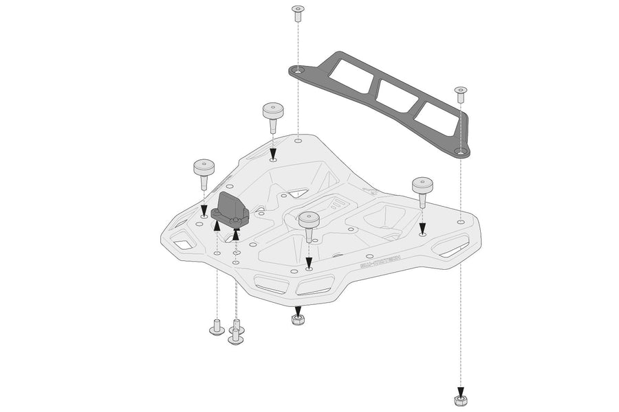 [SW-MOTECH] - Adapter kit for ADVENTURE-RACK luggage rack for Givi/Kappa Monolock – picture 3