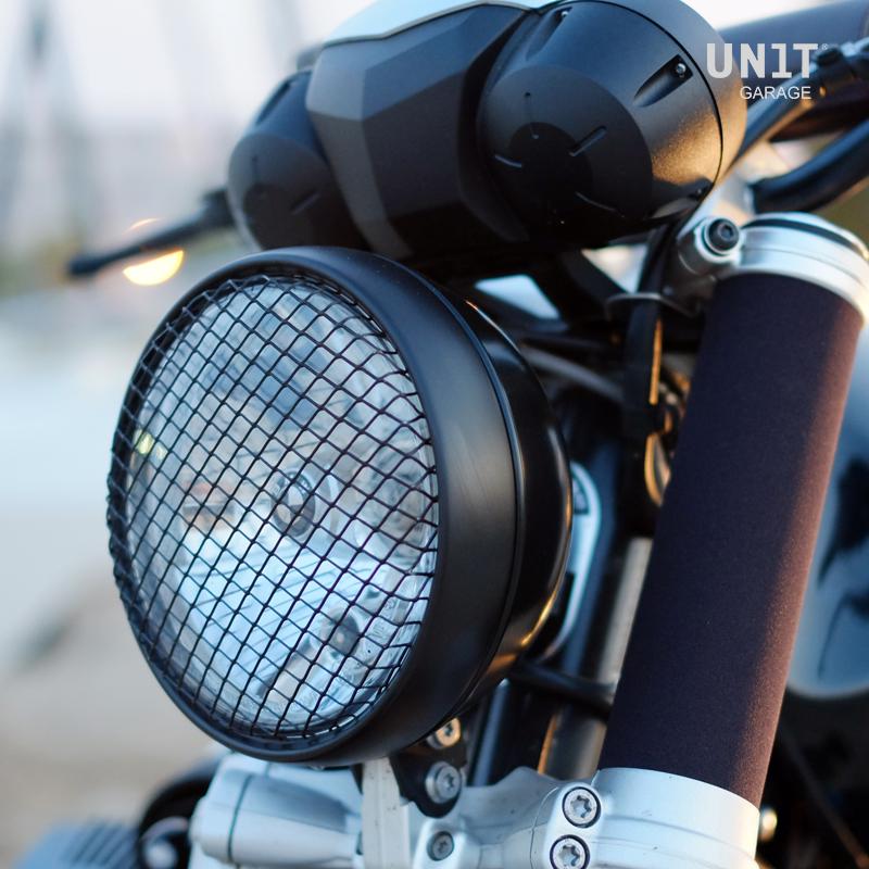 BMW R nineT 1200 Scrambler [2016-2023] - Scheinwerferabdeckung Schutzgitter Schwarz