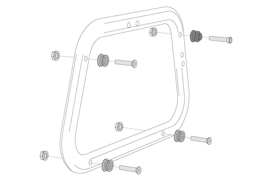 [SW-MOTECH] - Adapter kit for EVO side carriers – picture 1