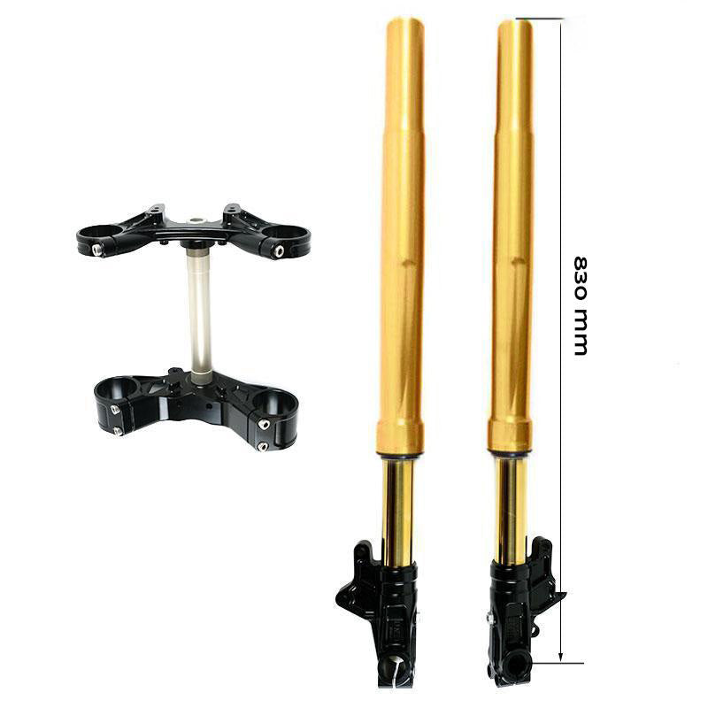 BMW R nineT 1200 Pure [2017-2023] - Öhlins USD High Fork Kit + Unit Garagenplatten und Füße (hohe Version)