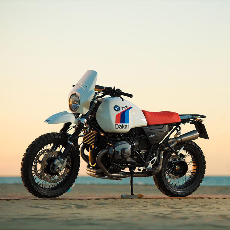 BMW R nineT 1200 Urban G/S (low exhaust) [2017-2023] - PARIS DAKAR kit with accessories