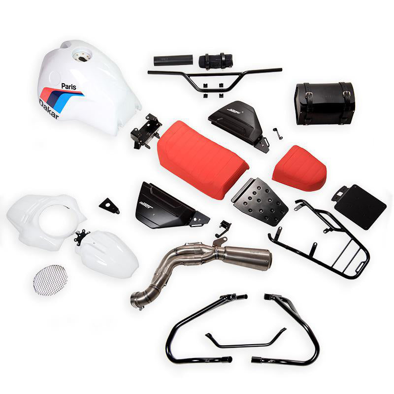 BMW R nineT 1200 Urban G/S (low exhaust) [2017-2023] - PARIS DAKAR kit with accessories