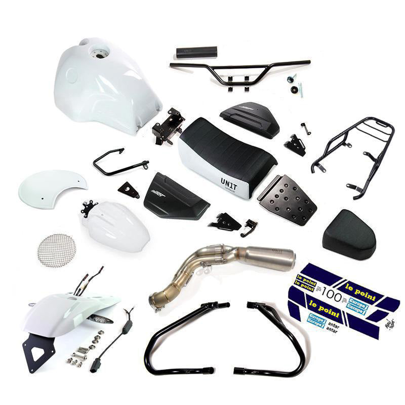 BMW R nineT 1200 Urban G/S (low exhaust) [2017-2023] - PARIS DAKAR HA83 Kit with accessories