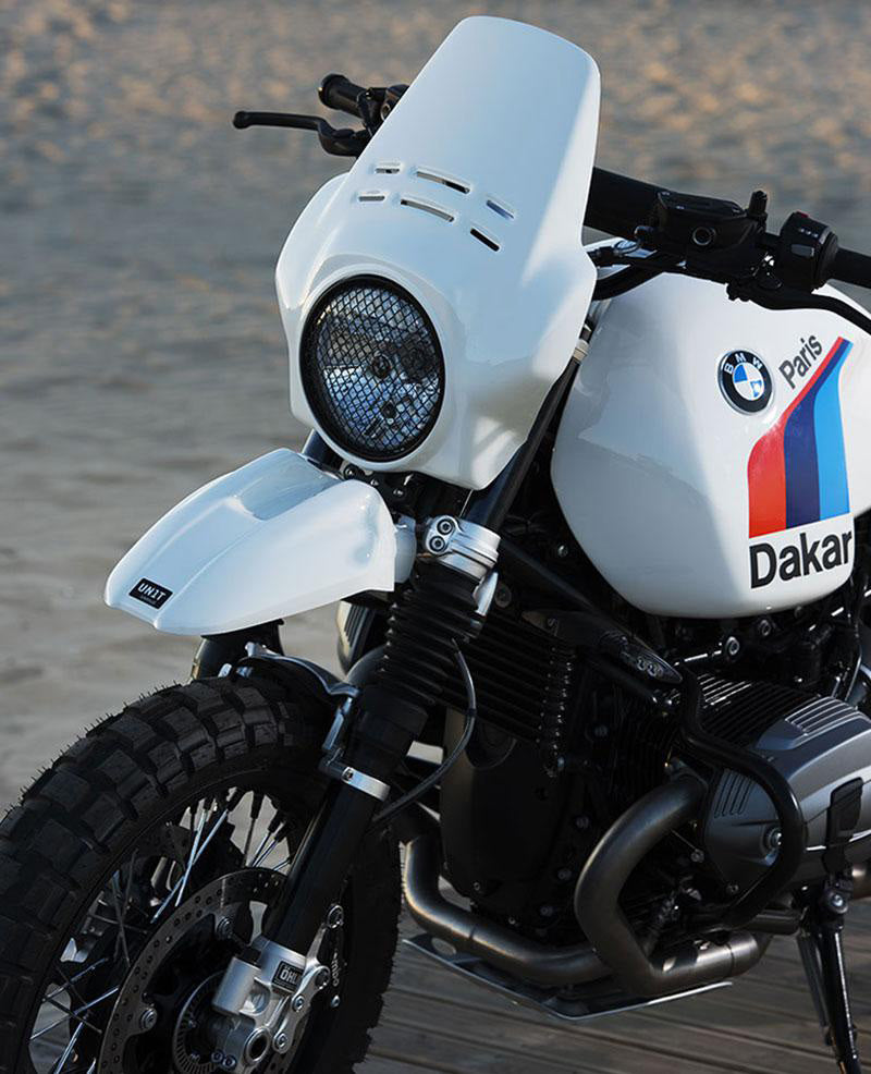 BMW R nineT 1200 Urban G/S (low exhaust) [2017-2023] - PARIS DAKAR kit with accessories
