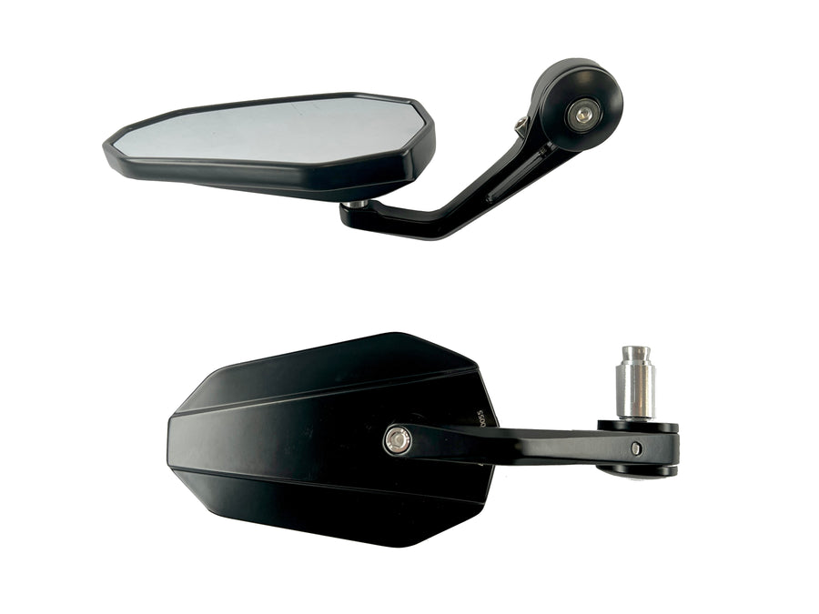 Handlebar end mirror 2 pieces [E-mark] - universal mirror