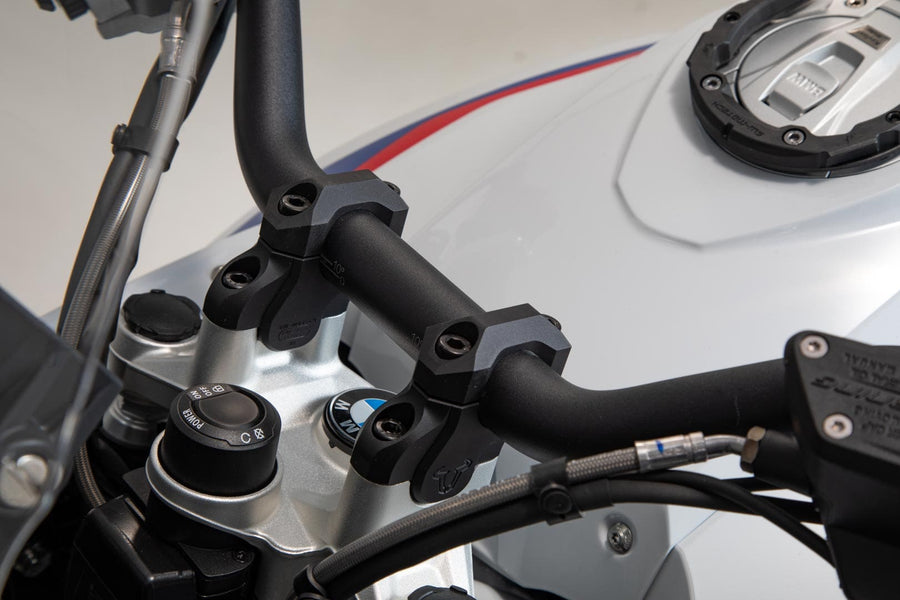BMW R 1250 GS [2019-2024] - handlebar relocation 32 mm higher, 25 mm to the rear, black - picture 5