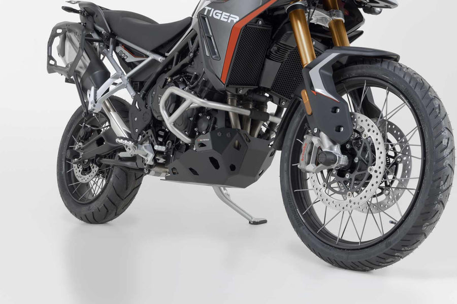 [SW-MOTECH] - Engine protection black for Tiger 900 models, for original crash bars – picture 1