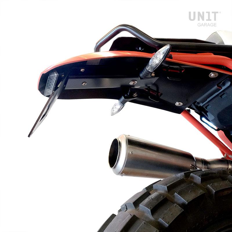 BMW R nineT 1200 Urban G/S (low exhaust) [2017-2023] - Rear fender with license plate kit