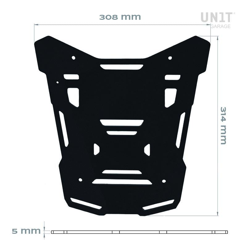 BMW R 1300 GS Adventure [2024–2026] - Atlas 44L Universal-Alu-Topcase + Atlas Black Topcase-Platte für Orig.-Gepäckträger der BMW R1300GS ADV