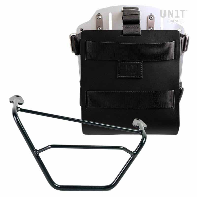 BMW R 1250 GS Adventure [2019-2023] - Taschenhalter Aluminium mit verstellbarer Lederfront, Schnellkuppl. und rechtem Rahmen