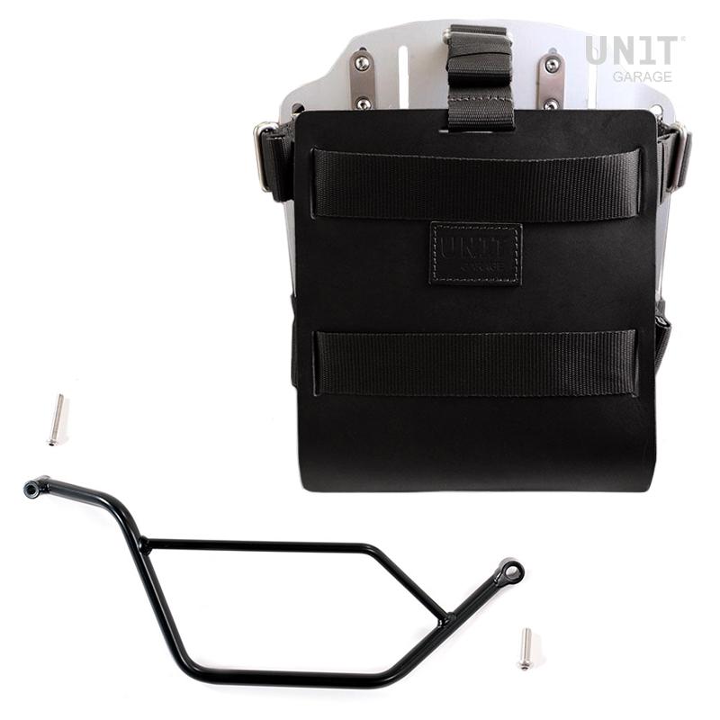 BMW R 1150 GS Adventure [2002-2006] - Alu-Taschenhalter mit Lederfront, Schnellkupplung und rechtem Rahmen