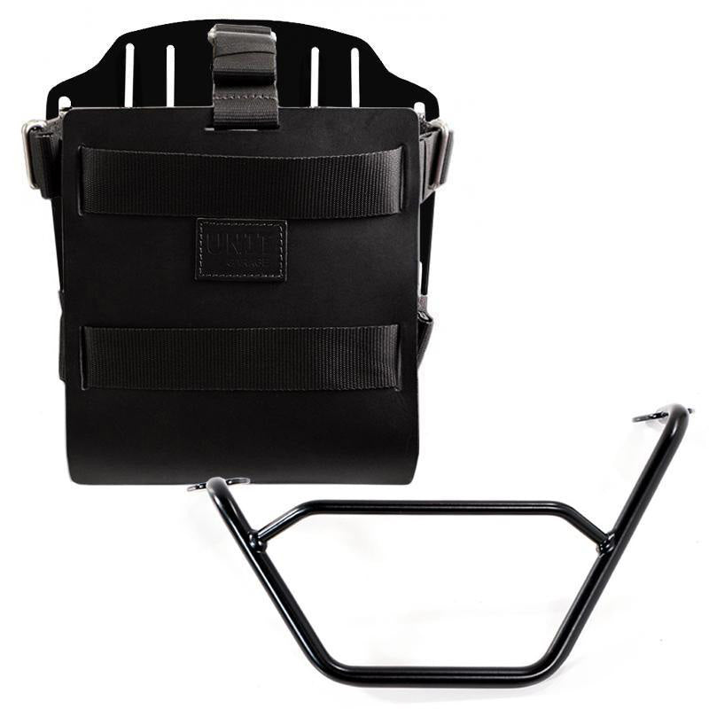 BMW R 1200 GS ADV LC [2014-2018] - Aluminium-Taschenhalter mit verstellbarer Lederfront, Schnellkupplung und Rahmen