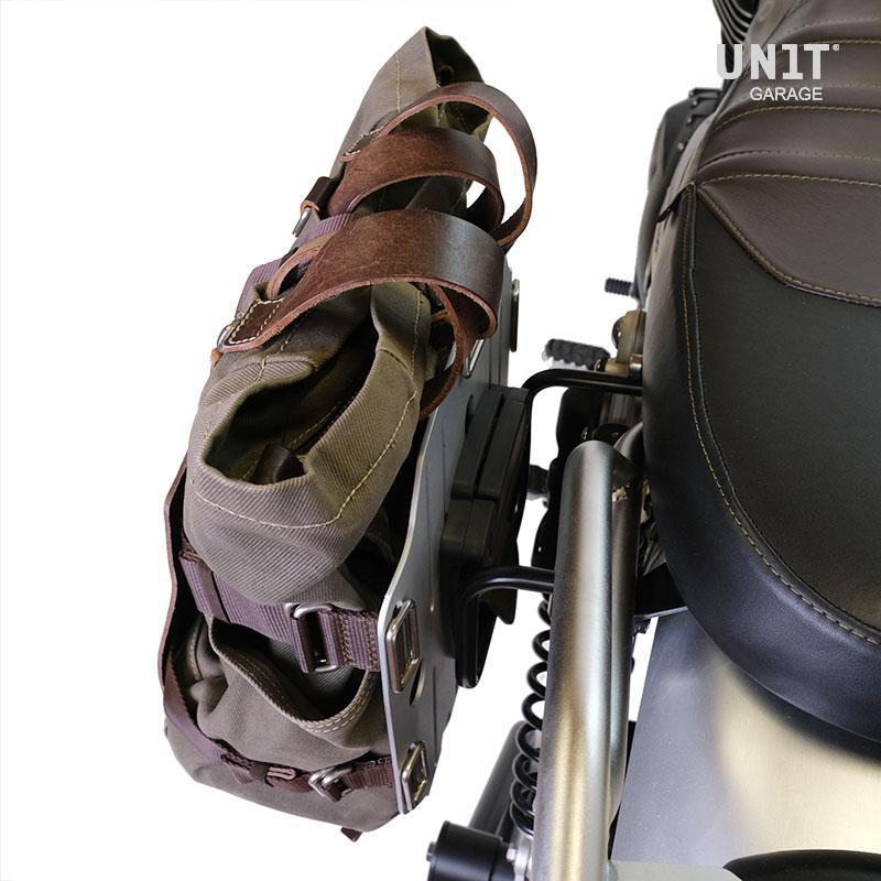 BMW R 120 G/S ADV [2004-2012] - Alu-Taschenhalter Leder mit Schnellverschluss und Rahmen
