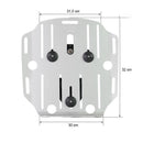 BMW R 1150 GS Adventure [2002-2006] - Aluminum bag holder with Hypalon front, quick coupling and right frame