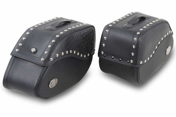 Motorcycle bag [Hepco & Becker] - saddlebags Ivory black - tube pannier holder
