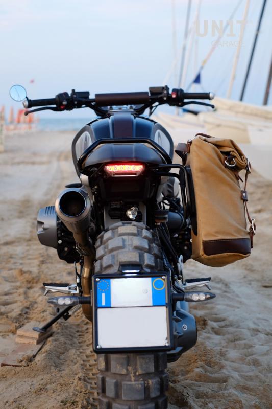 BMW R nineT 1200 Urban G/S (niedriger Auspuff) [2017-2023] - Einzelsitzbank aus Canvas