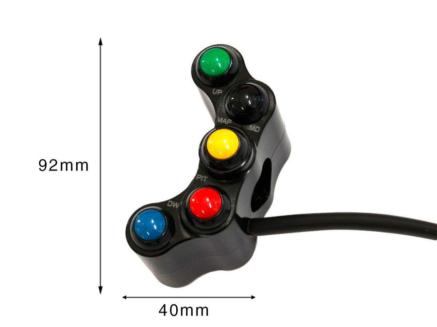 DUCATI 1198 [2009-2011] - Left switch unit 7 buttons - view 4