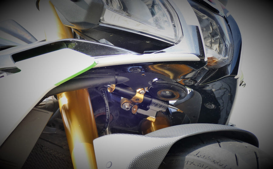 Aprilia TUONO V4 Factory [HYPERPRO] – Lenkungsdämpfer-Montagesatz, Gold (MK-AP11-O001)